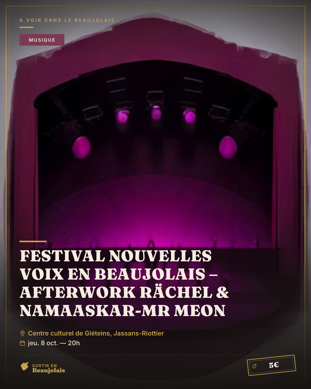Festival Nouvelles Voix en Beaujolais – Afterwork Rächel & Namaaskar-Mr Meon