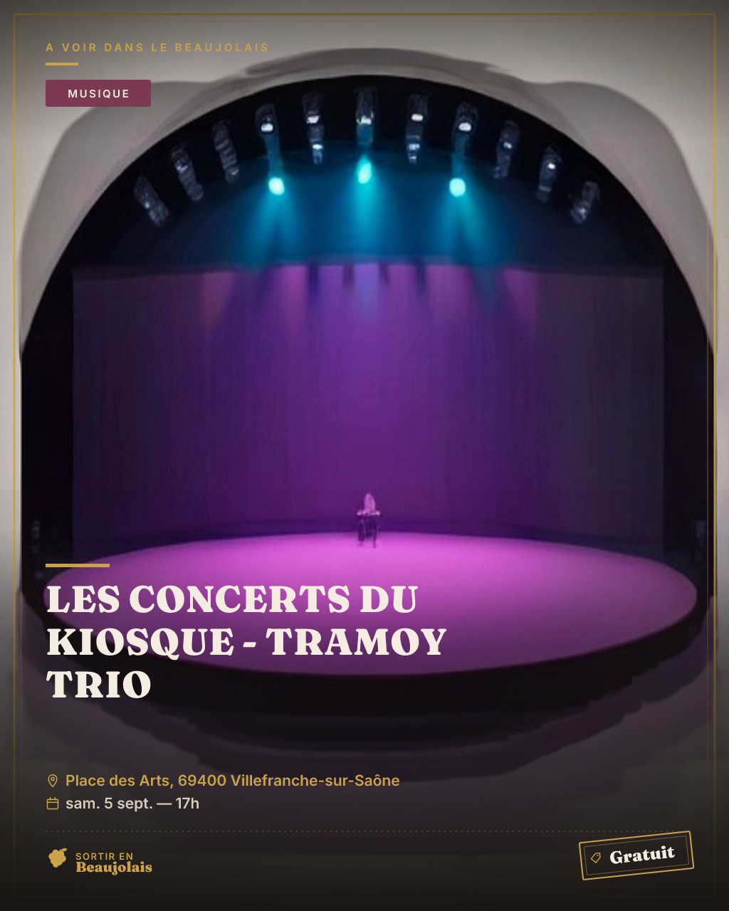 Les Concerts du Kiosque - Tramoy Trio