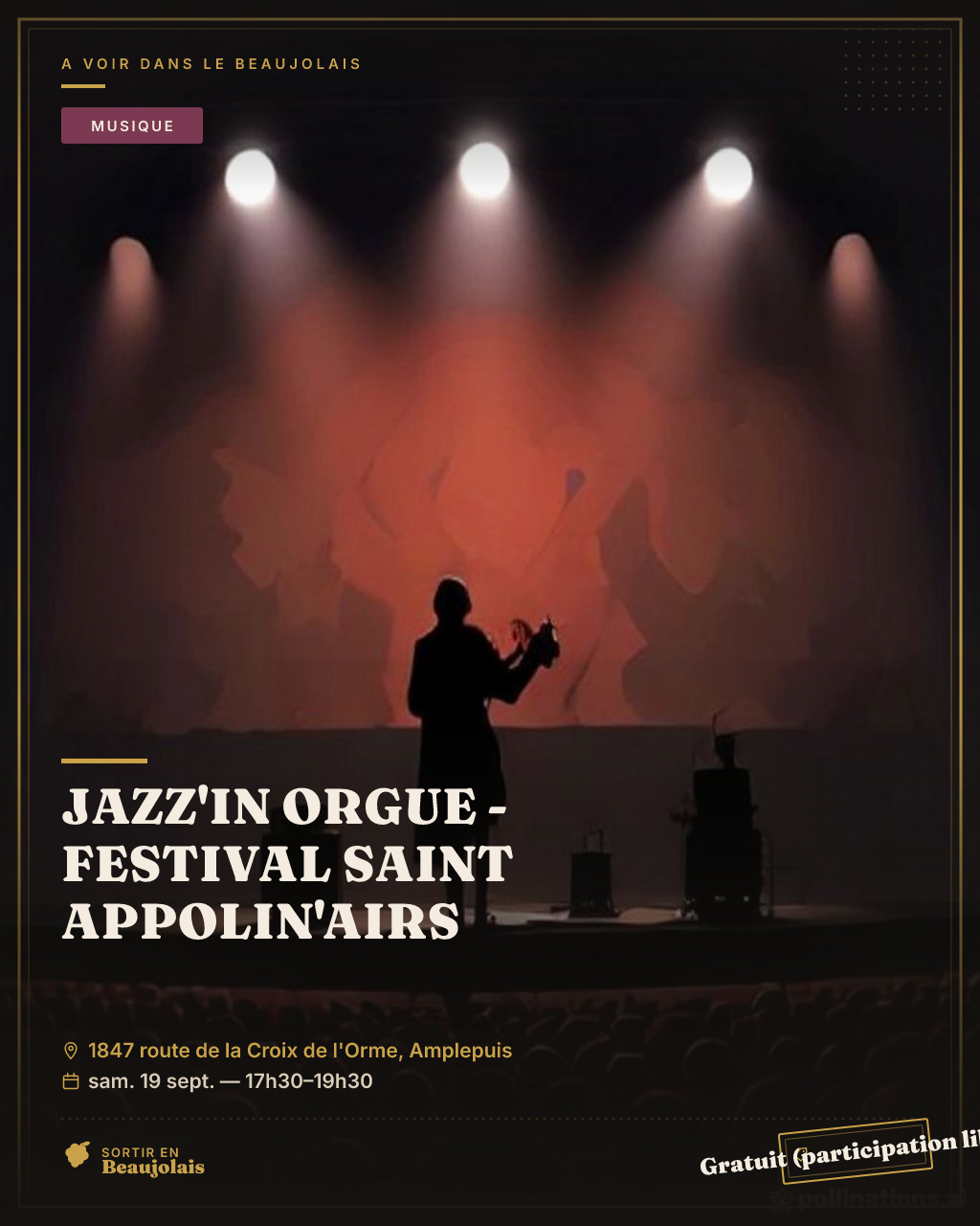 Jazz'In Orgue - Festival Saint Appolin'AirS